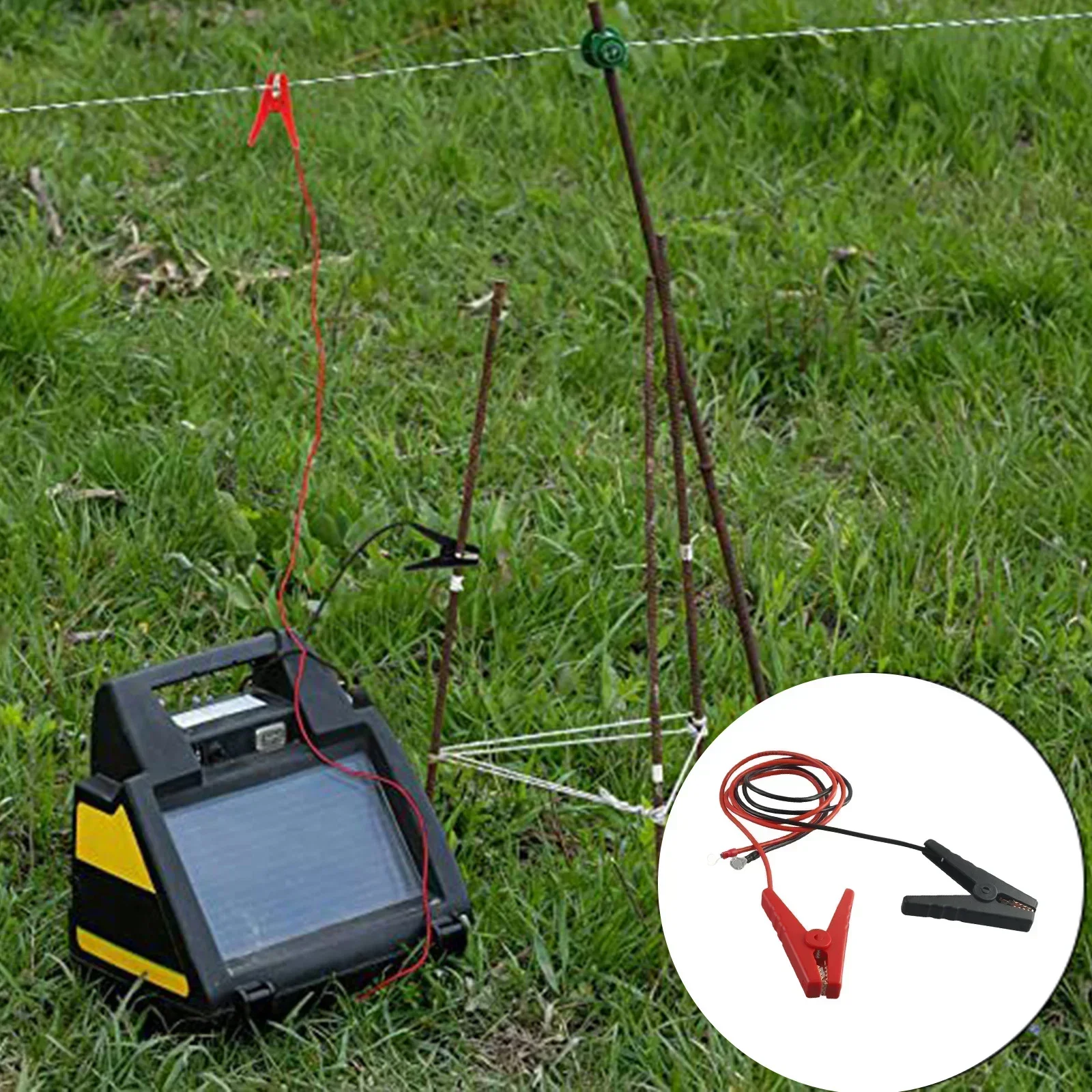 

Electric Fence For Alligator Clip Jump Cable For Alligator Clip Solar Fence Cable Solar Energy Battery Clamp Current Test Line