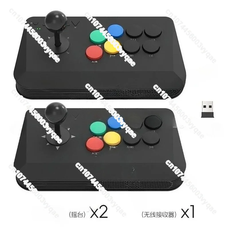 Wireless Arcade Game Console with TV Double round Gear Joystick King of Fighters Street Fighting Joystick