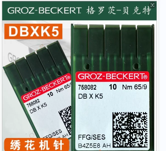 100pca Groz Beckert DBXK5 Embroidery Sewing Machine Needles Compatible with Tajima Barudan SWF Industrial Embroidery