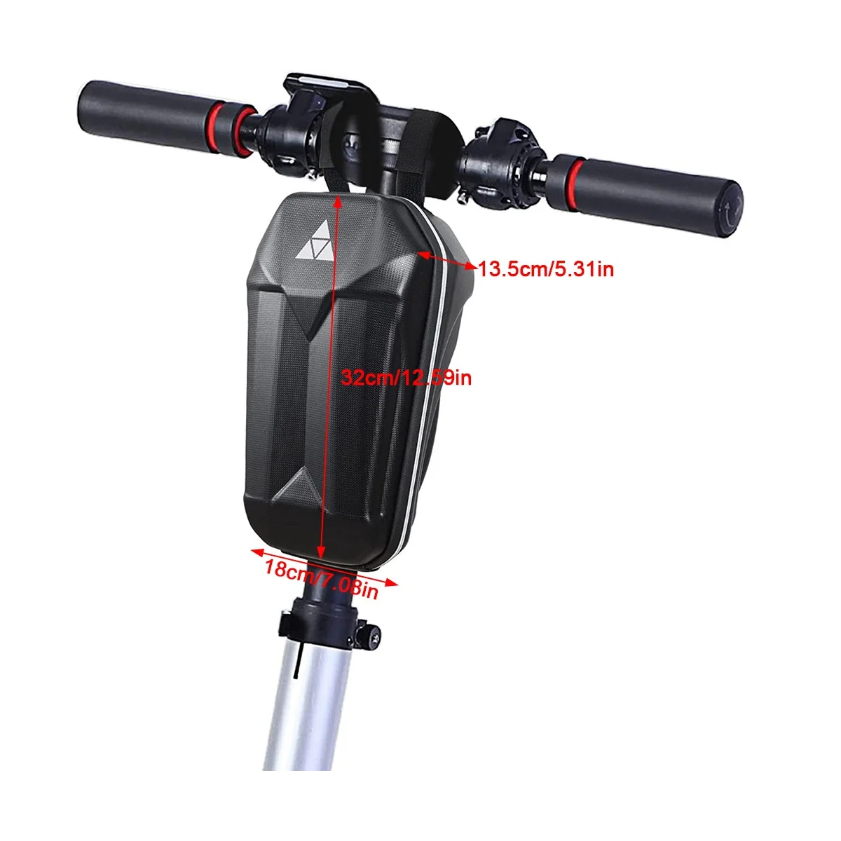 

New Scooter Storage Bag, 5L Large Capacity Hard Shell Splash Waterproof Scooter Front Bag, Storage Bag,Handlebar Bag