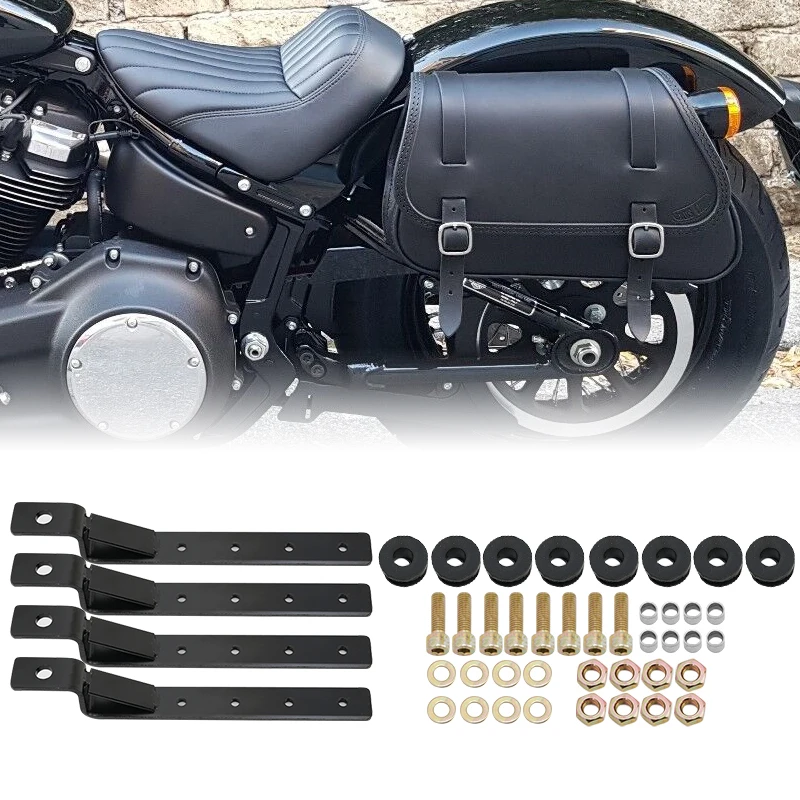 

Universal Motorcycle Detachable Heavy Duty Soft Saddle Bags Support Hard Saddlebag Mounting Kit For Harley Honda Yamaha Kawasaki