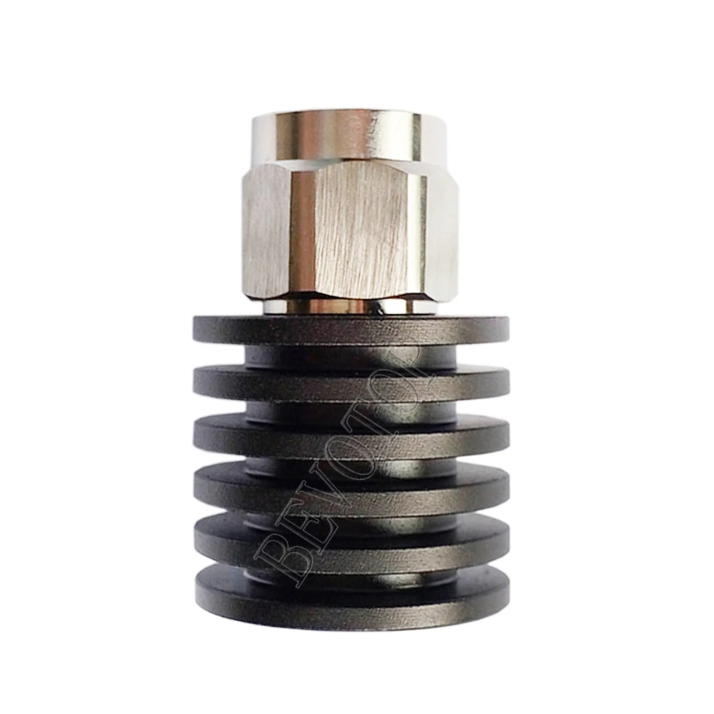 5W N Male Plug Connector DC-3GHz/6GHz 50ohm RF Coaxial Termination Dummy Load Nickel Plated RF Accessories