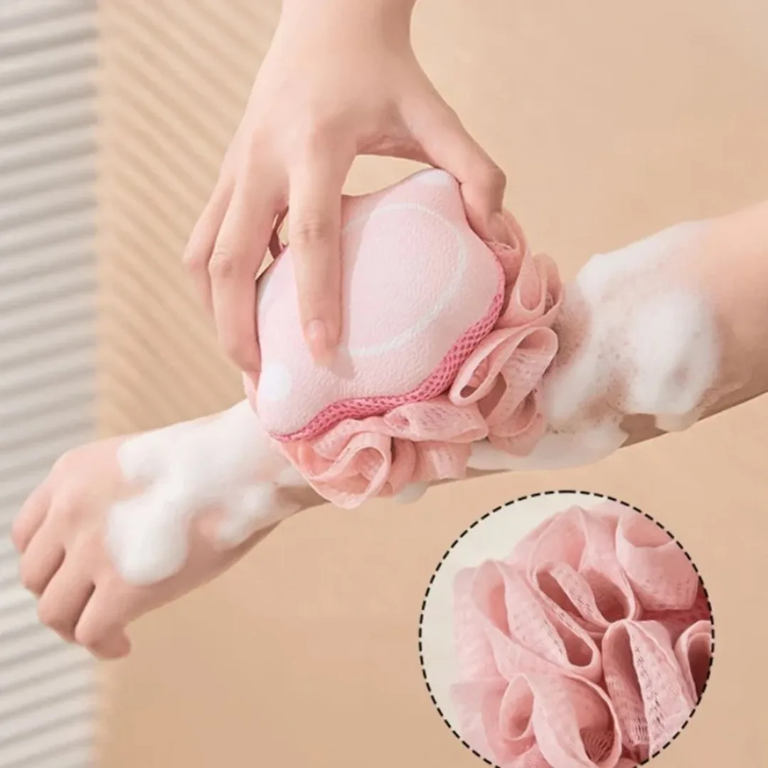 

Cartoon Cat Paw Bath Ball Body Cleaning Bath Flower Bathroom Shower Ball Body Scrubber Shower Sponge Bathing Supplies Accessory