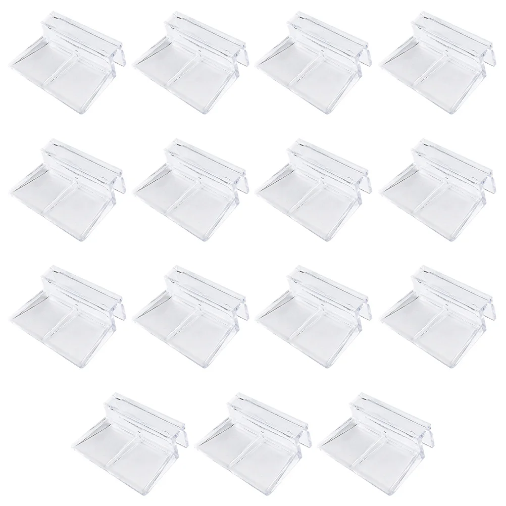 

15Pcs Fish Tank Cover Brackets Acrylic Support Frames High Transparency Aquarium Cover Holder Safe for Pets Universal