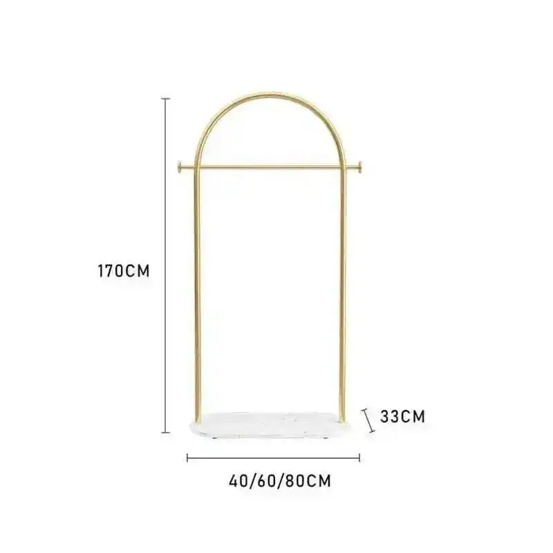 رفوف خفيفة فاخرة معطف أرضية داخلية أثاث منزلي حديث بسيط حديد معلق رف ملابس غرفة المعيشة قضيب نوع معطف الرف #5