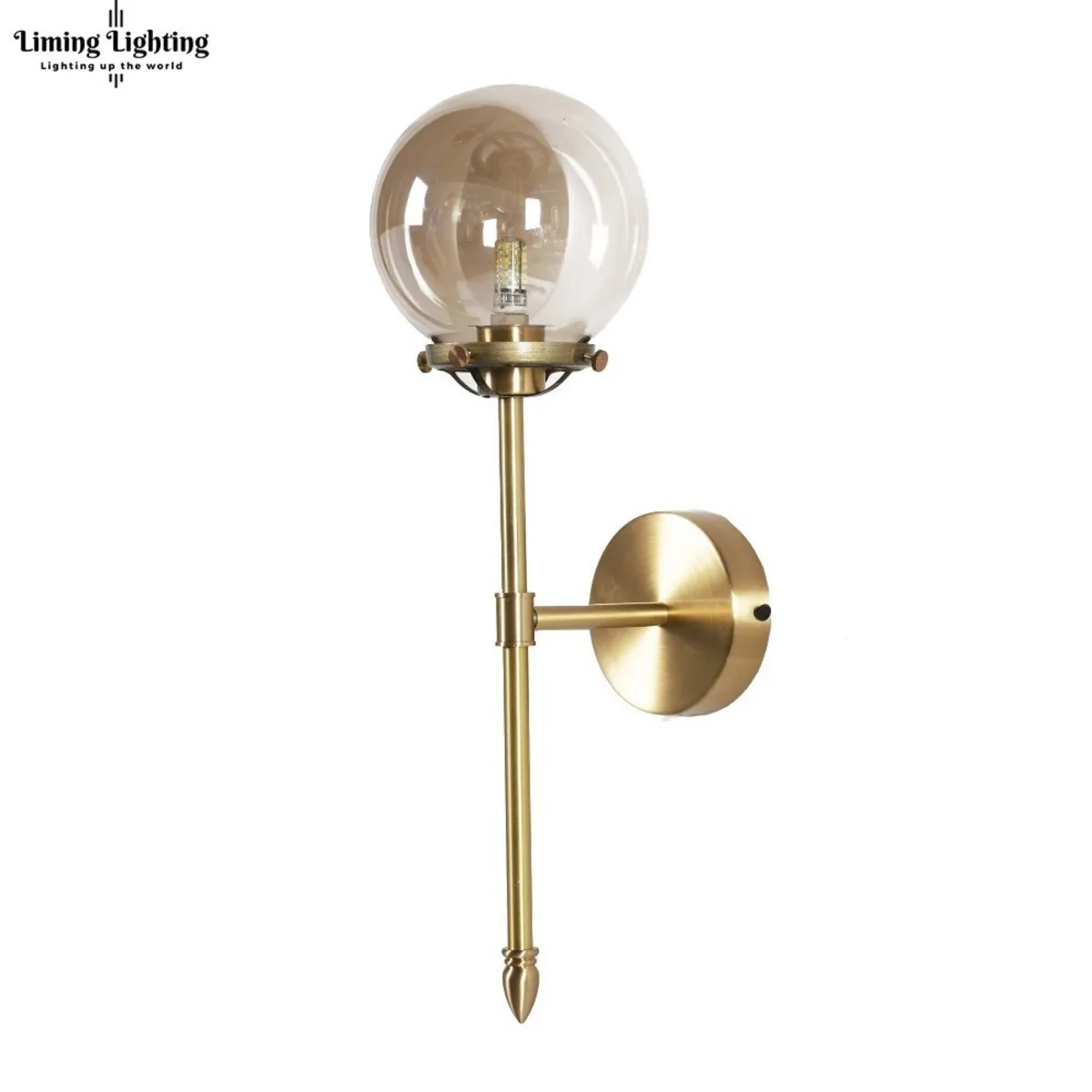 Nordic Modern LED Wall Lamp Glass Ball Bathroom Mirror Beside American Retro Wall Light Sconce Bedside Aisle Decor Lights lamp