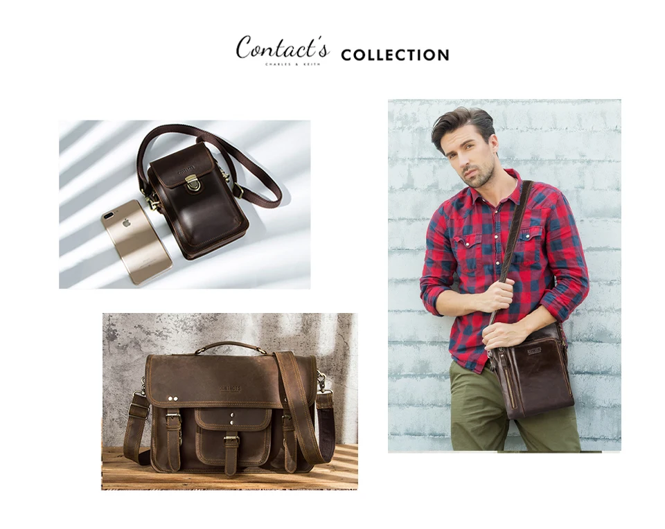 CONTACT'S Handgefertigte Vollnarbenleder-Clutch-Tasche mit RFID-Schutz, Handgelenktasche, Große Kapazität, Herren-Reißverschlusstasche für Business – Detail 17