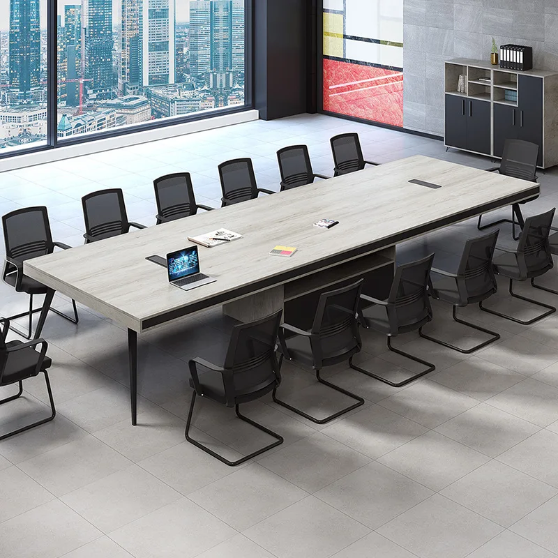 Desk Conference Table Simple Modern Small Meeting Room Reception Negotiation Room Table and Chair Combination