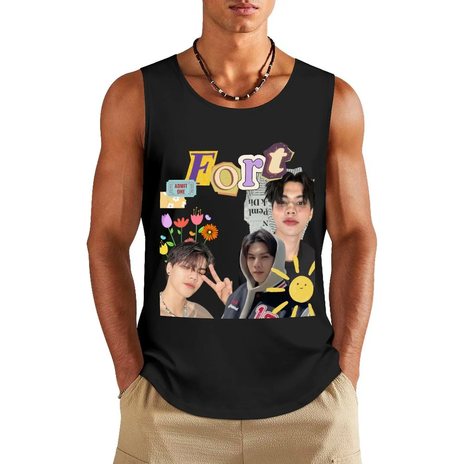 

BL Thai Actor Fort Tank Top Men's summer clothes t shirt