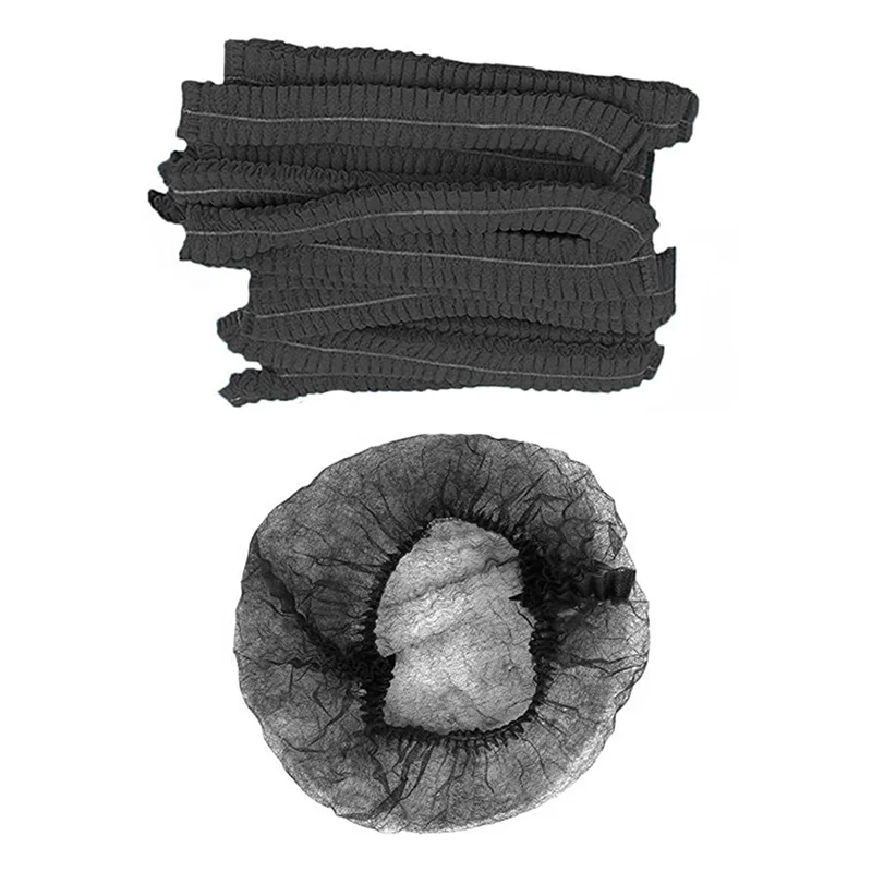 ABKO-200 Stück Einweg-Haarnetze – 21 Zoll – Bulk Bouffant Caps Vlies-Haarnetz für Lebensmittelservice, Krankenhäuser, Labore