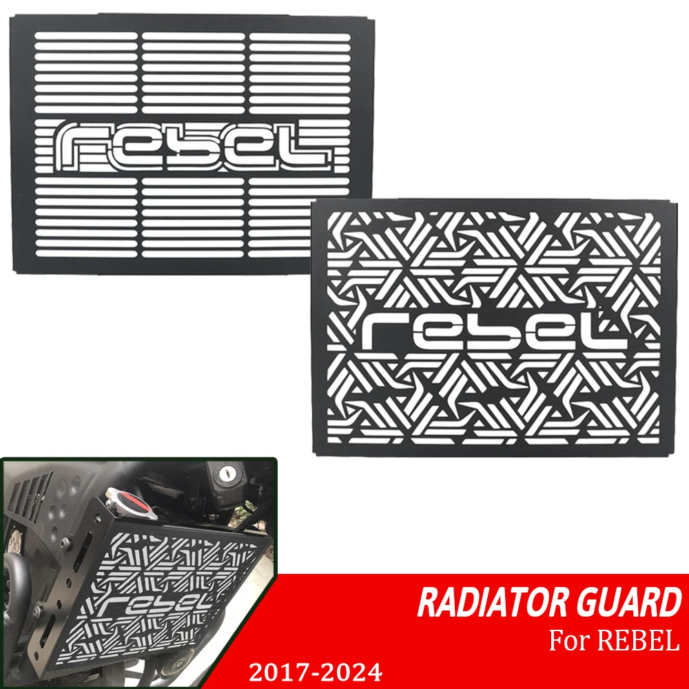 For HONDA REBEL 500 CMX500 CMX300 CM500 CM300 CMX CM 300 500  Motorcycle Radiator Grille Cover Guard Protection Protector Grill