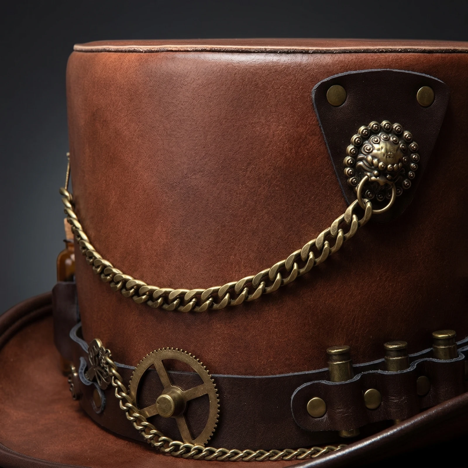 Steampunk Top Hat Vintage-Industrial Steampunk Hat with Vial Gothic Comfortable for Cosplayers, Cosplay, Halloween