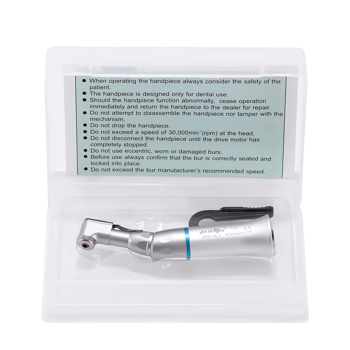 AZDENT Dental Latch-Typ Winkelstück mit langsamer Drehzahl 22.000-27.000 U/min für Zahnkliniken und Labore, geeignet für E-Typ-Motoren. – Detail 5