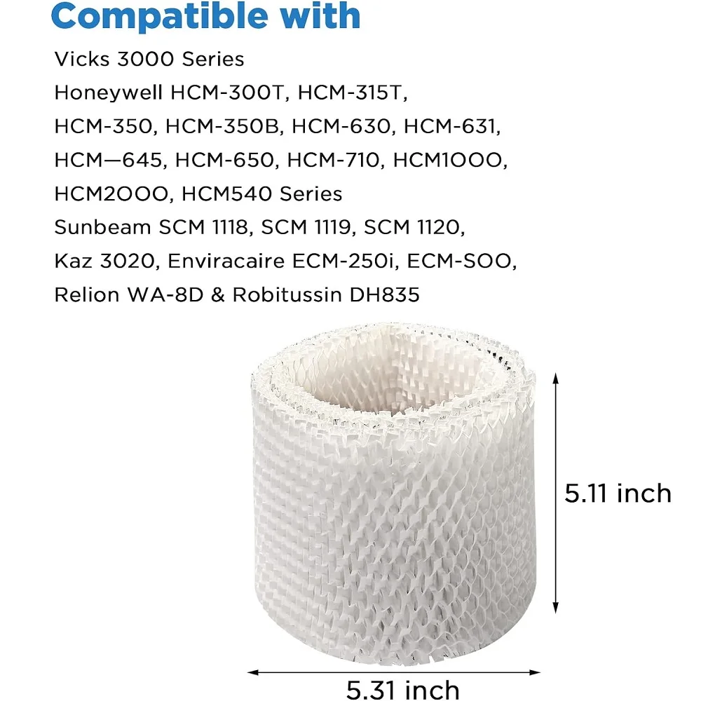 WF2 فلتر مرطب لـ Kaz Vicks, V3100, V3500, V3500N, V3600, V3800, V3850, V3900, VEV320, هانيويل HCM-300T, 2 قطعة