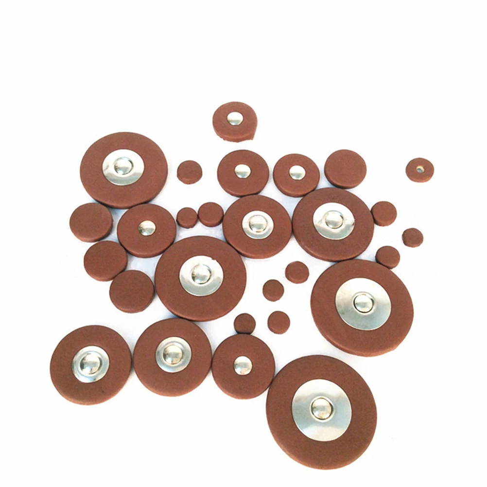 

28 Pcs Saxophone Pads High Quality Cushions Replacements for Treble Instruments Sealed Airtight Fit Most Models Musical
