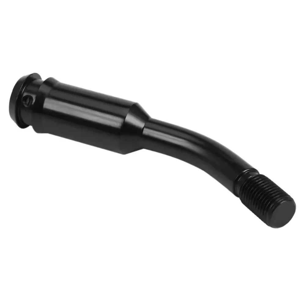 

For M14×1.5 Gear Shift Lever Extension 13 Cm Bent Short Shifter Adapter, Aluminum Alloy, Black, For Manual Car Shift Knob