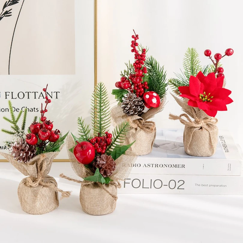 Artificialplant flower Hotsale Home vase living room festival party Outdoor Garden wedding decor Christmas tree potting DIY gift