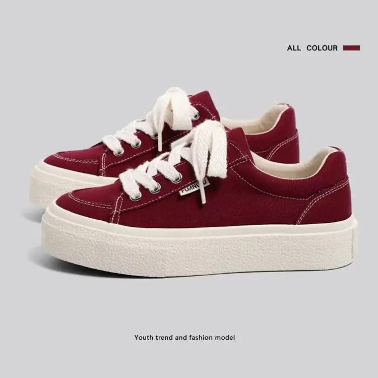 Canvas shoes for women in spring and summer 2025 new canvas breathable sports board shoes for women