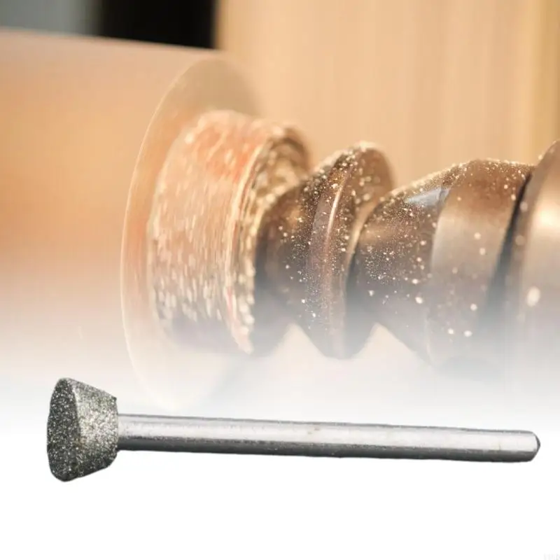 652F 10Pcs Jades Shaping Polishing Tool Jades Jewelry Rounding Bit Diamonds Rings Polishing Bit Rounding Grinding Bit