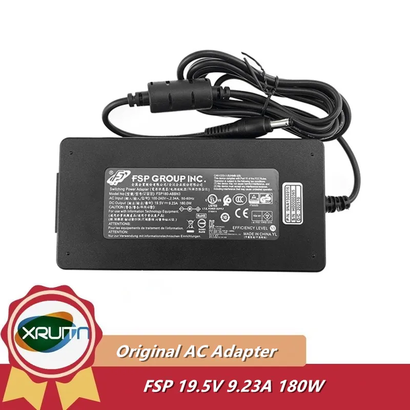 

Genuine FSP Switching Power Adapter FSP180-ABBN3 Charger 180W Laptop Power Supply FSP180-AJBN3 5.5*2.5mm / 7.4*5.0mm
