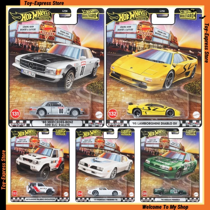 

Hot Wheels Premium 2025 Hotwheels 2025 Boulevard 1/64 Car Model Lamborghini Nissan Benz Mitsubishi Pontiac Collectible Kids Toys