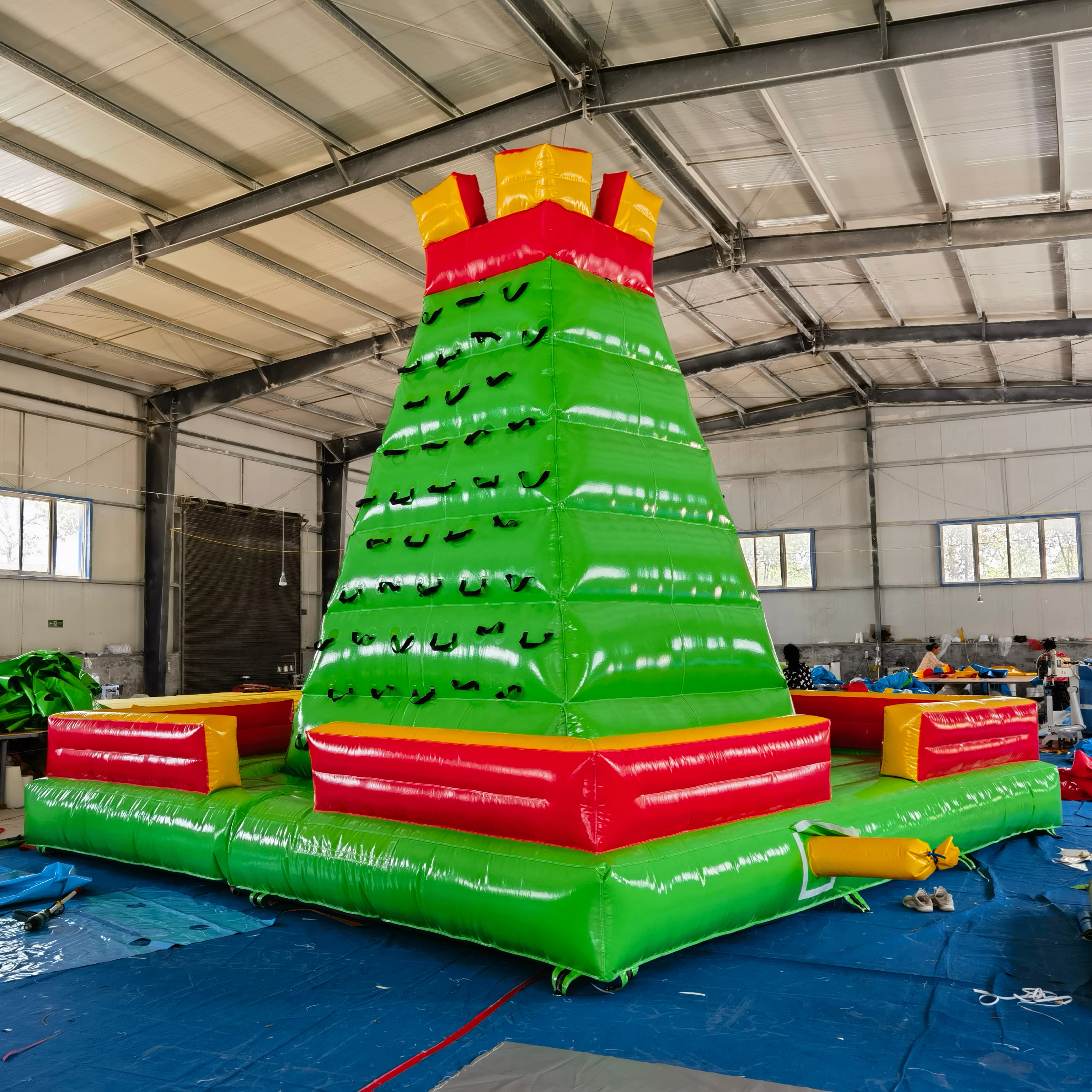 High Quality Inflatable Rock Climbing Wall  Inflatable Castle With Rope Outdoor Funny Game for Kidspromote sales