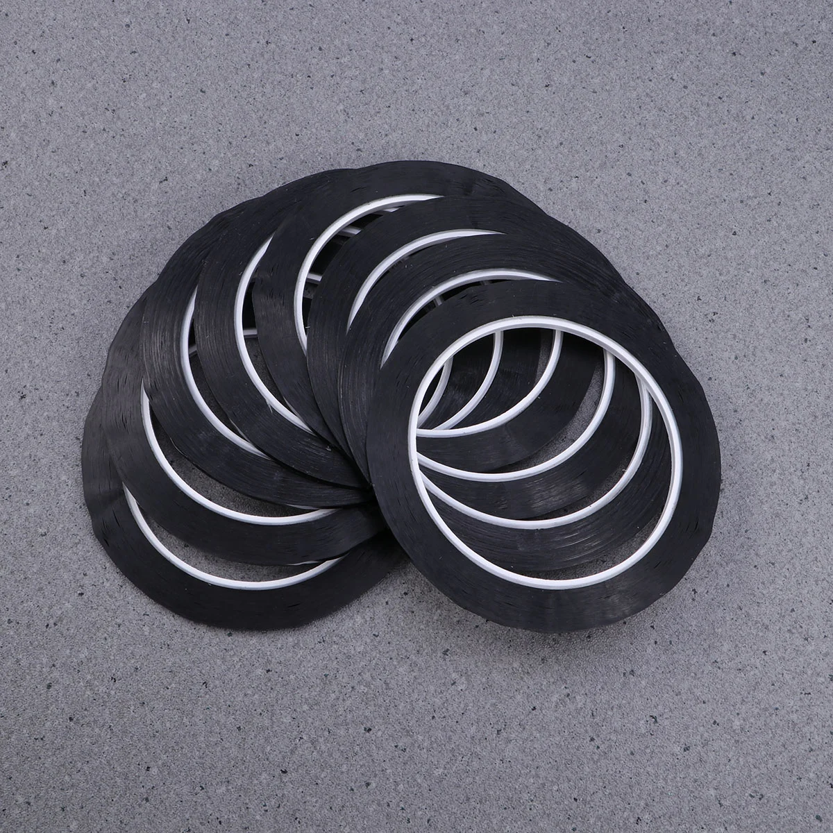 8 Pcs Decorative Tape Black Duct Dry Erase White Board Whiteboard Chart Graphic Self Adhesive Pipeline