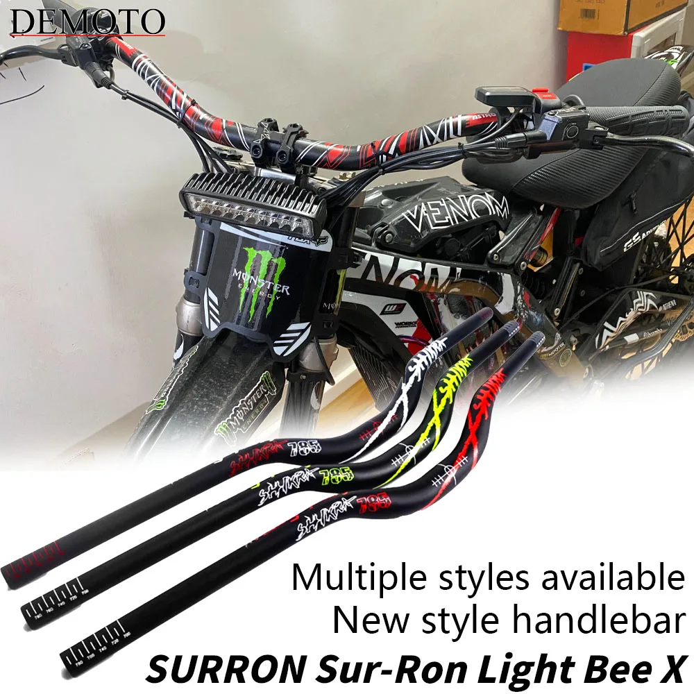 

CNC Handlebars Universal Riser Handle Bar For Sur-Ron Surron Light Bee S X For Segway X160 X260 Motorcycle Dirt Bike Accessories