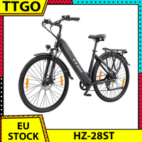 TTGO HZ-28ST Electric Bike 250W Motor 36V 20Ah Battery 700C*45C Tire 25km/h Max Speed 100km Max Range Disc Brake LCD Display