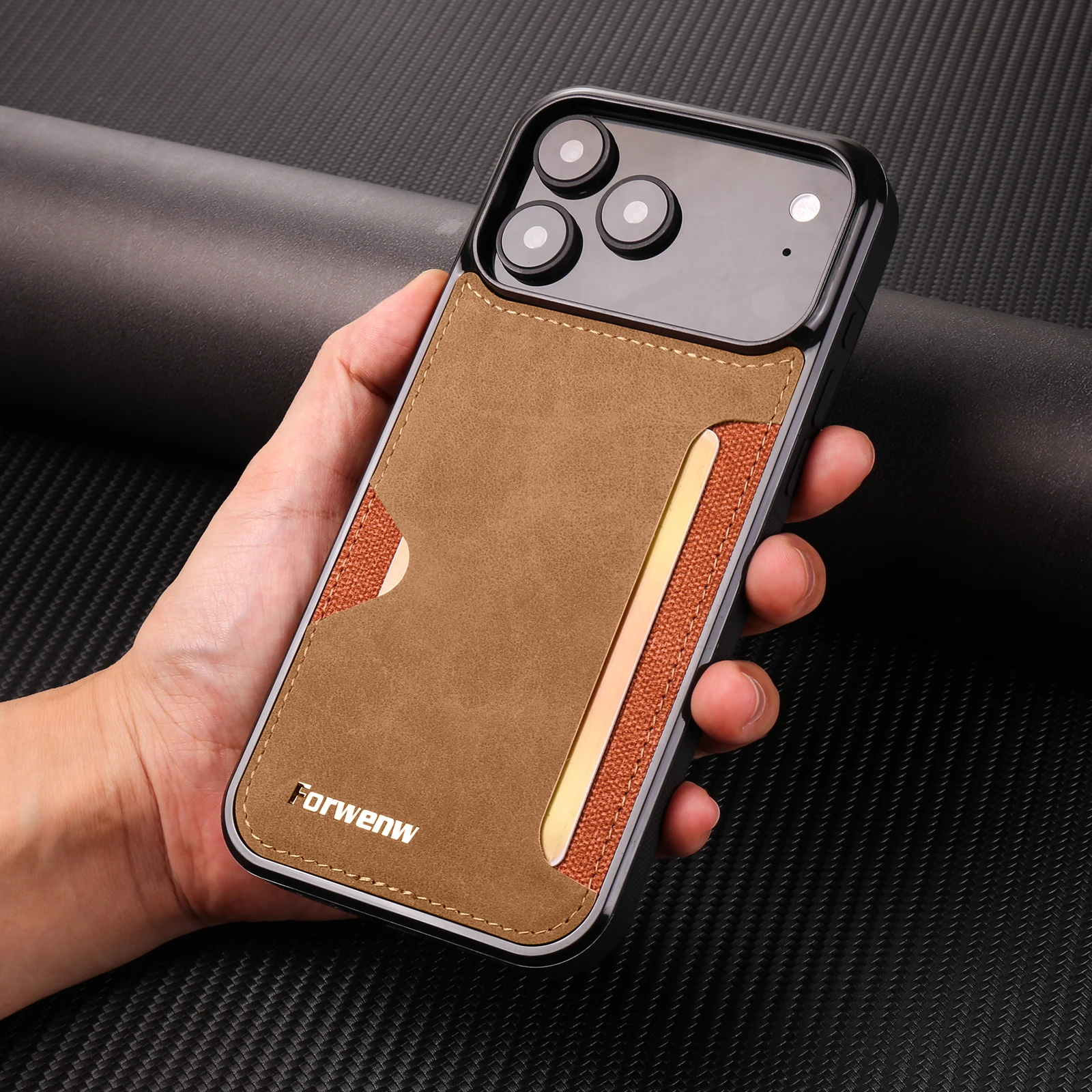 Retro-Leder-Handyhülle für iPhone 17, 16, 15, 14 Plus, 13, 12, 11 Pro Max, luxuriöse Funda-Karten-Einsteckfunktion, Hüllen, Carcasa