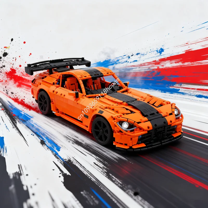 3141 Uds. MOC Dodge Viper ACR modelo técnico bloques de construcción construcción regalos de navidad DIY juguete educativo ladrillo niños cumpleaños