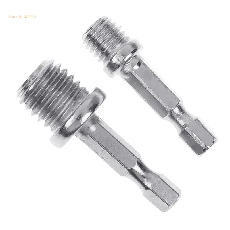 2Pcs/set Hexagonal Drill Adapter M10+M14 Splitting Tools Electric Wrench Dropship