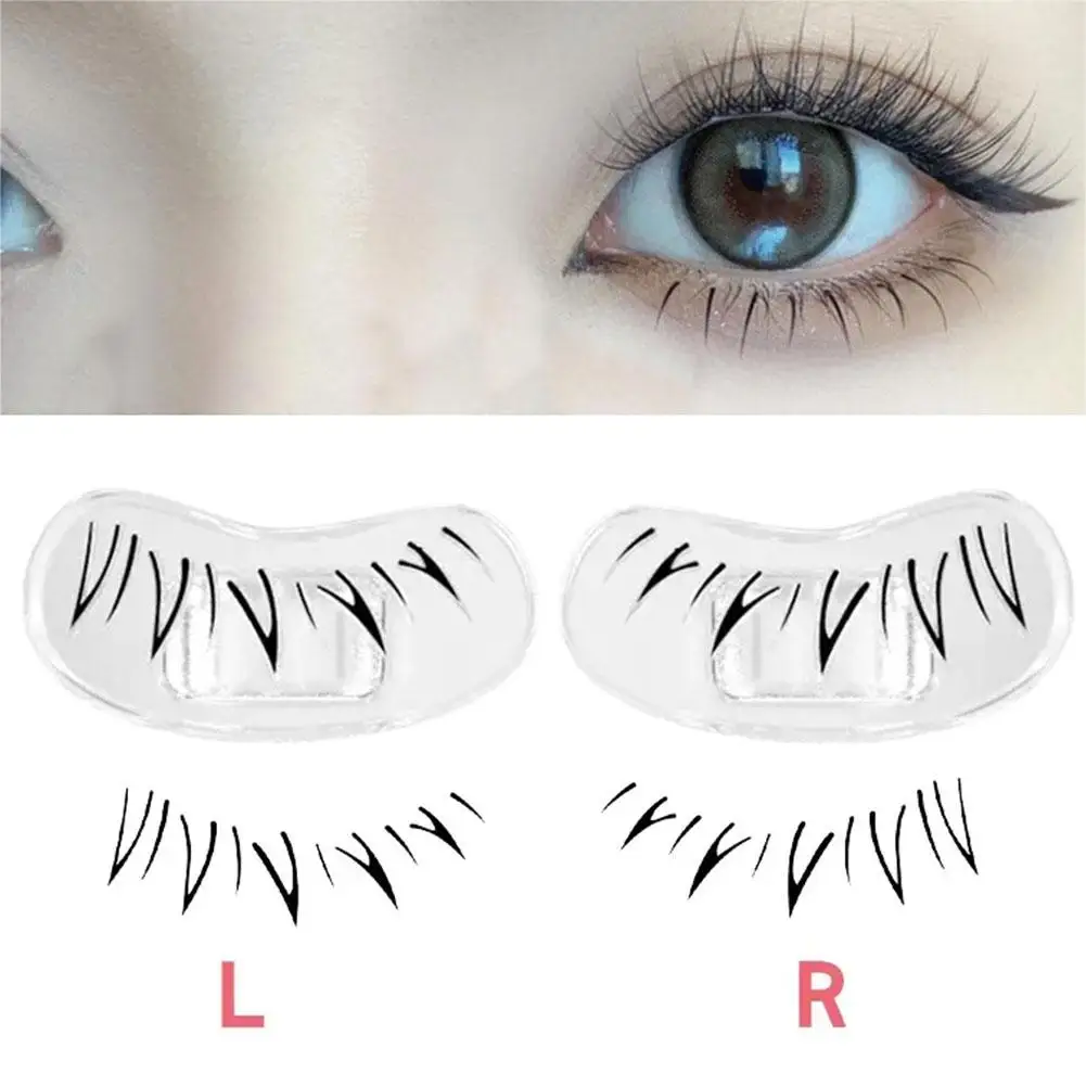 Eyelash Seal DIY Lower Lash Extension Stamp Silicone Makeup Tool For Beginner Convenient Natural Lower Eyelash Artifact Eyeliner