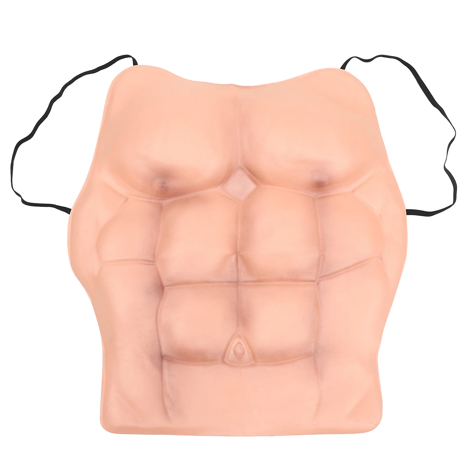 Accesorios de fiesta de silicona para pecho muscular, prendas musculares, disfraz de soltero, chaleco Abdominal falso para hombre, chalecos de traje de simulación de piel