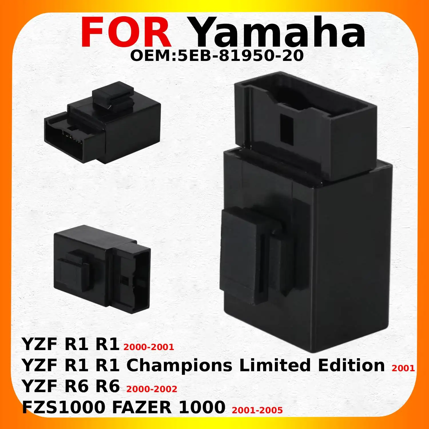 Módulo de Caja CDI para Motocicleta Yamaha FZS1000 FAZER 1000 YZF R1 R1/R1 R1 Champions Edición Limitada YZF R6 R6 OEM:5EB-81950-20