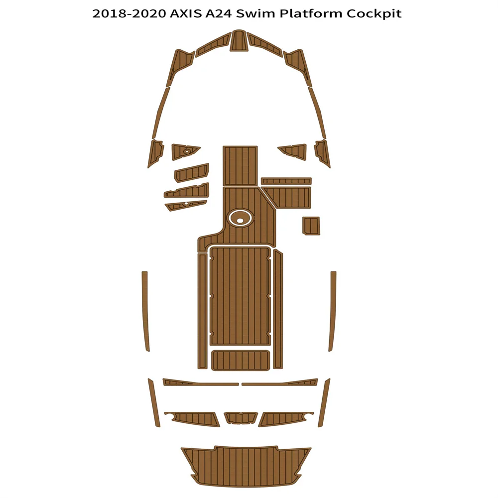 2018-2020 AXIS A24 Swim Platform Cockpit Pad Boat EVA Foam Teak Deck Floor Mat