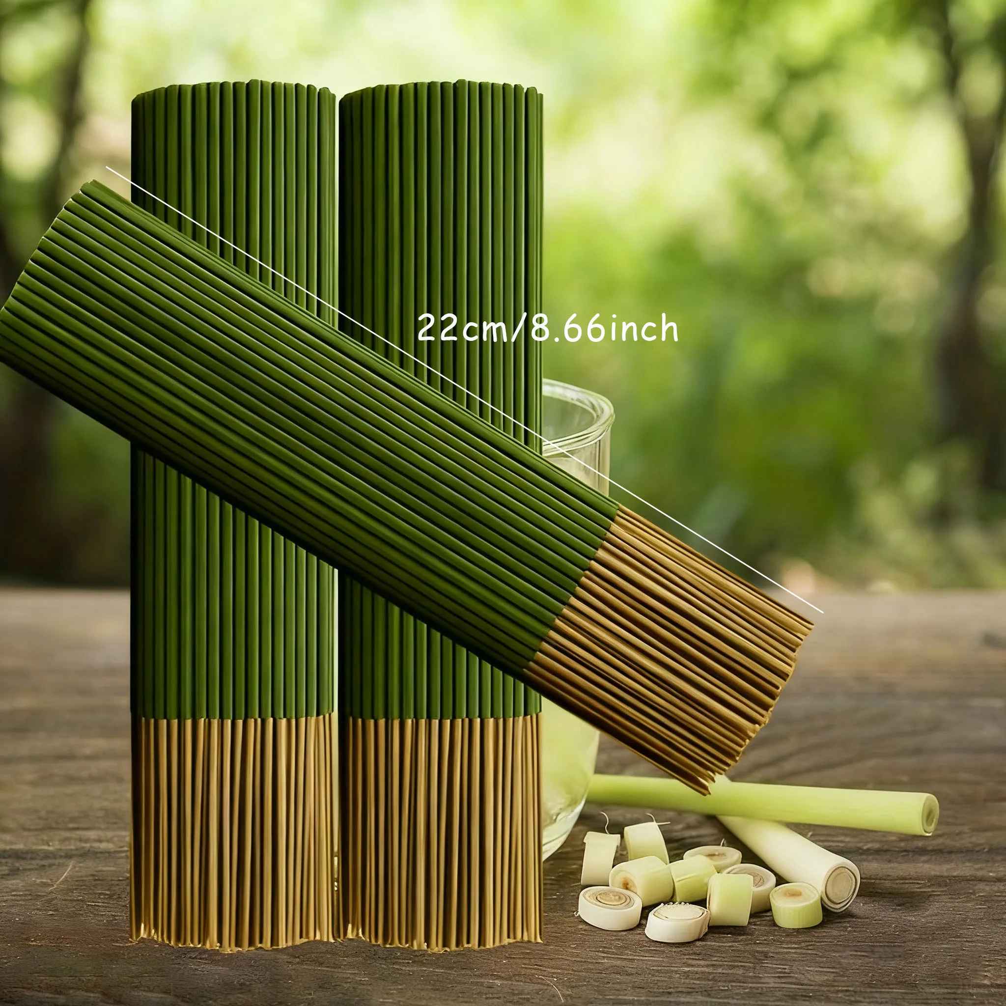 Citronella-Öl-Zitronengrasstäbchen, die die Brenndauer verlängern, künstlicher Holzduft für alle Jahreszeiten, geeignet für Zuhause, Camping, Garten, Pool und Outdoor-Aktivitäten – Feng Shui zur Beseitigung von Negativ – Detail 3