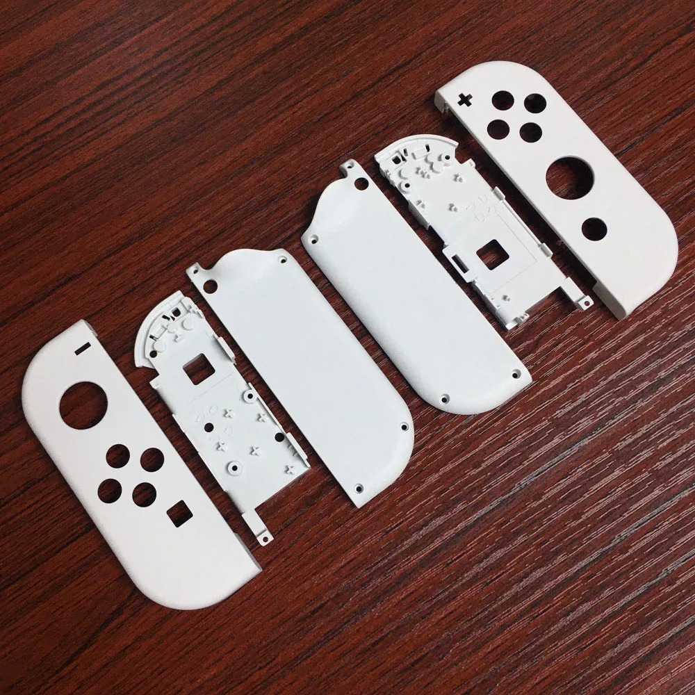 Para Nintendo Switch OLED Joy-Con Shell carcasa de plástico de repuesto consola placa frontal cubierta trasera piezas de reparación