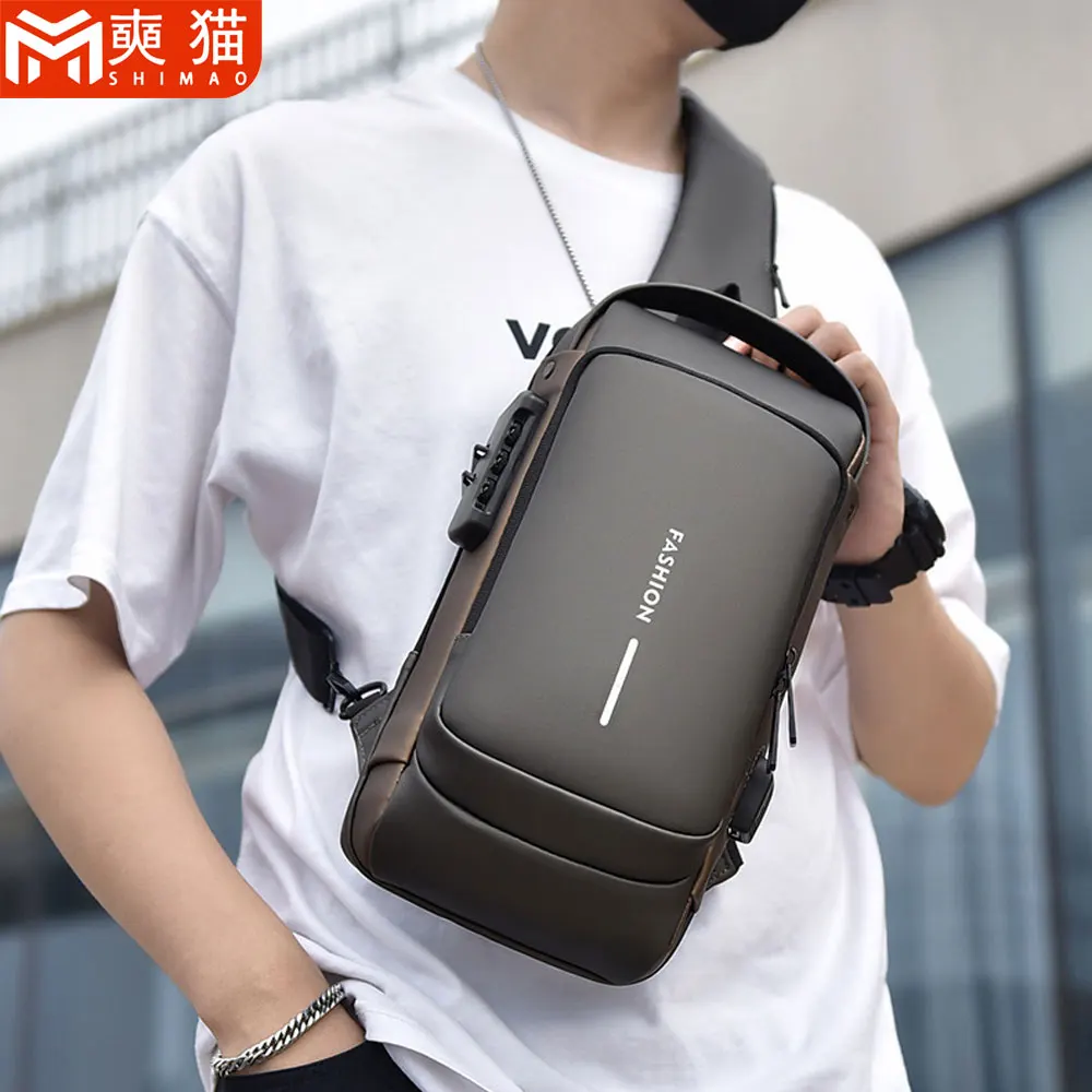 

Сумка на нагрудный ремень для мужчин, мужская сумка, подарки, повседневная сумка для хранения на плечо, сумка через плечо, дорожная спортивная мужская противоугонная нагрудная сумка