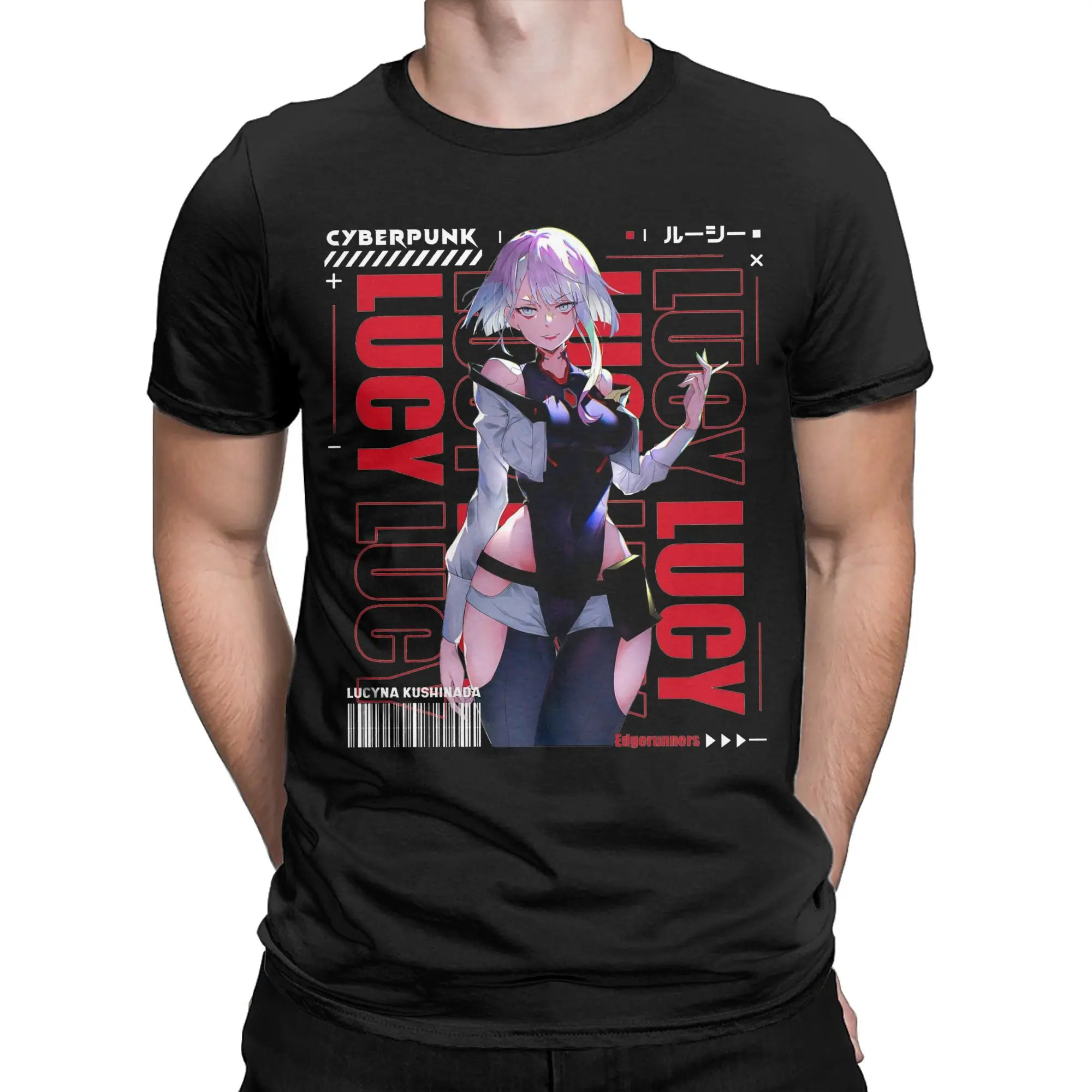 New Arrival Lucy Cyberpunks Edgerunner T Shirt for Men Women  100% Cotton Tee Shirt Short Sleeve Tops