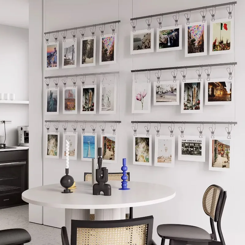 

Three-dimensional photo wall art clip stainless steel installation sales office decoration