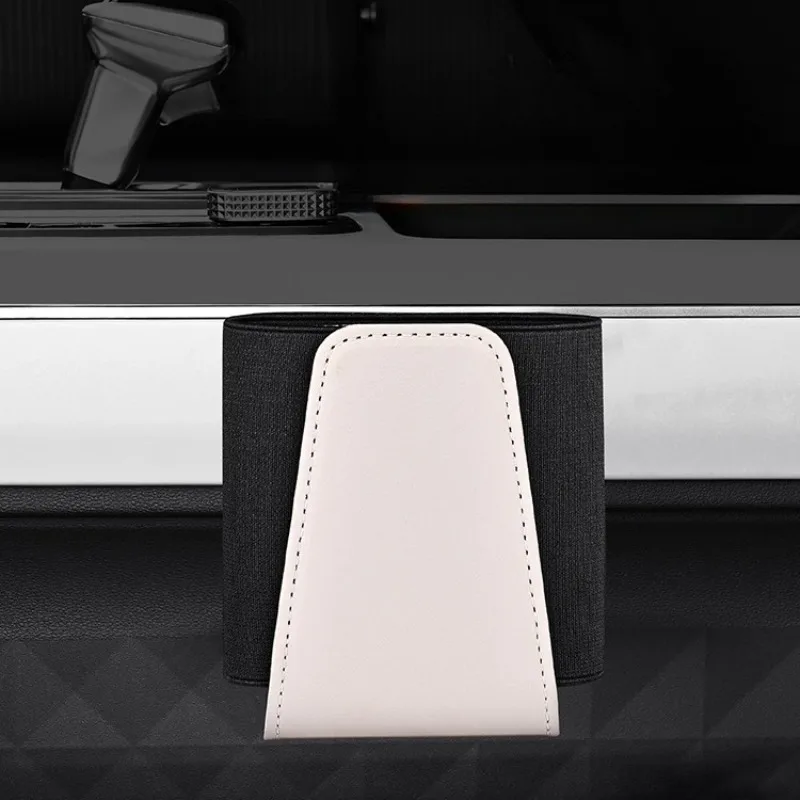 Car Door Central Control Seat Mobile Phone Storage Box Multifunctional Storage Bag Leather Hanging Bag Interior Accessories