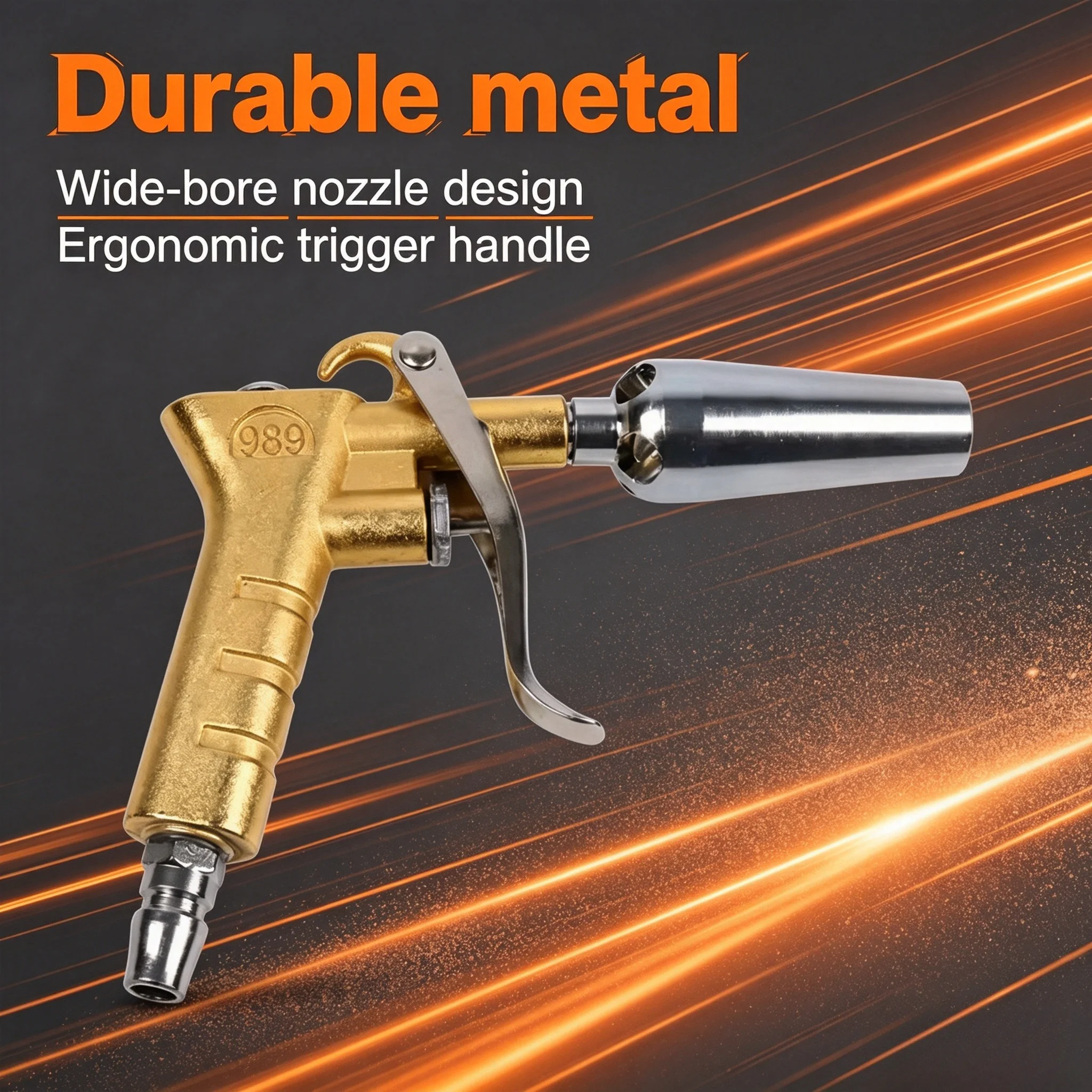 989 Tornado Pneumatic Car Air Blowing Gun Aluminum Alloy Dust Cleaner Air Duster Spray Tool for Car Wash & Detailing