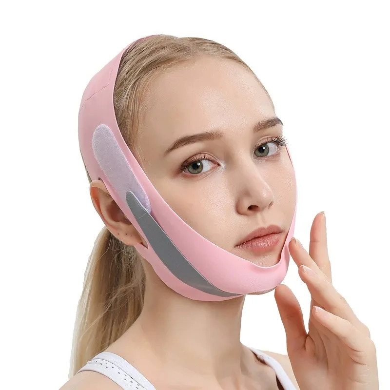 Бежевая V-образная формирующая и лифтинговая повязка для лица — невидимая, дышащая, укрепляющая маска из графена, без запаха