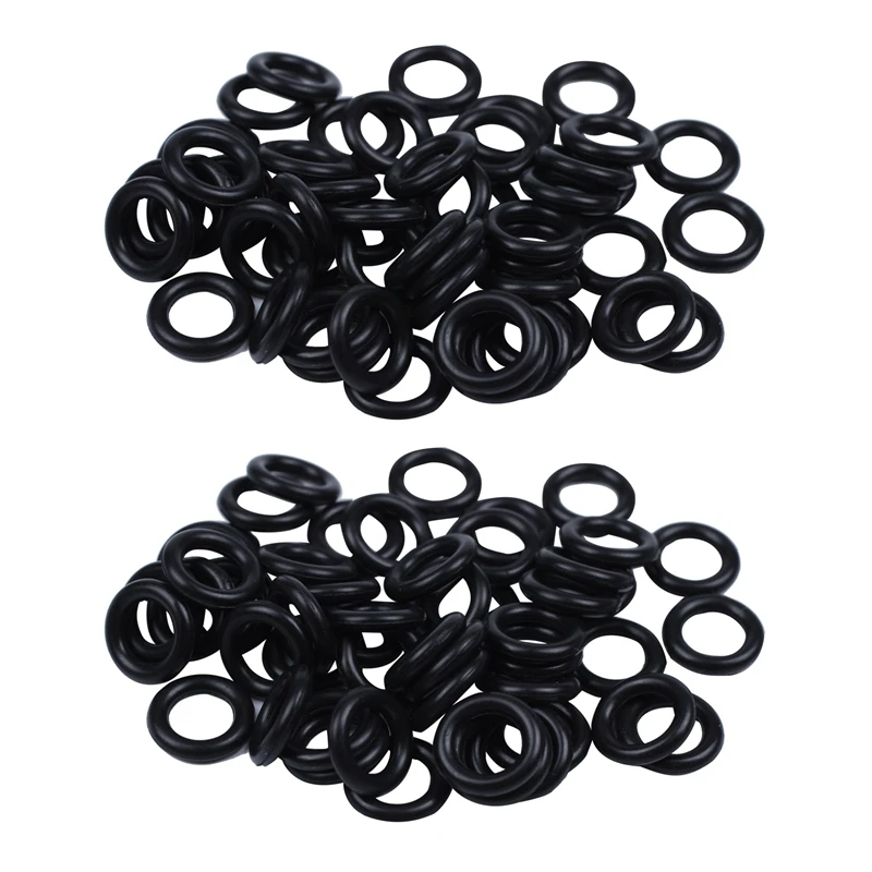 100 Pieces Black Nitrile Rubber O Ring Seals Washers 12 Mm X 2,5 Mm X 7 Mm