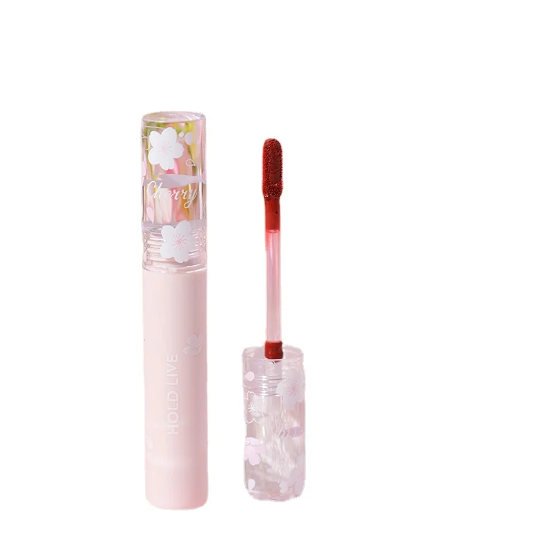 Cherry Blossom Velvet Mist Cherry Blossom Lip Lacquer Non-Fading No Stain on Cup Matte White Cheap Student Price Lipstick