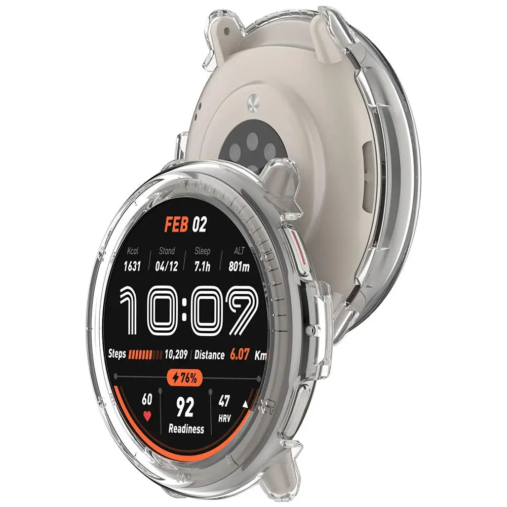 Funda protectora para reloj inteligente Amazfit Active 2, Protector de marco de parachoques de PC duro, cubierta ultrafina resistente a los arañazos