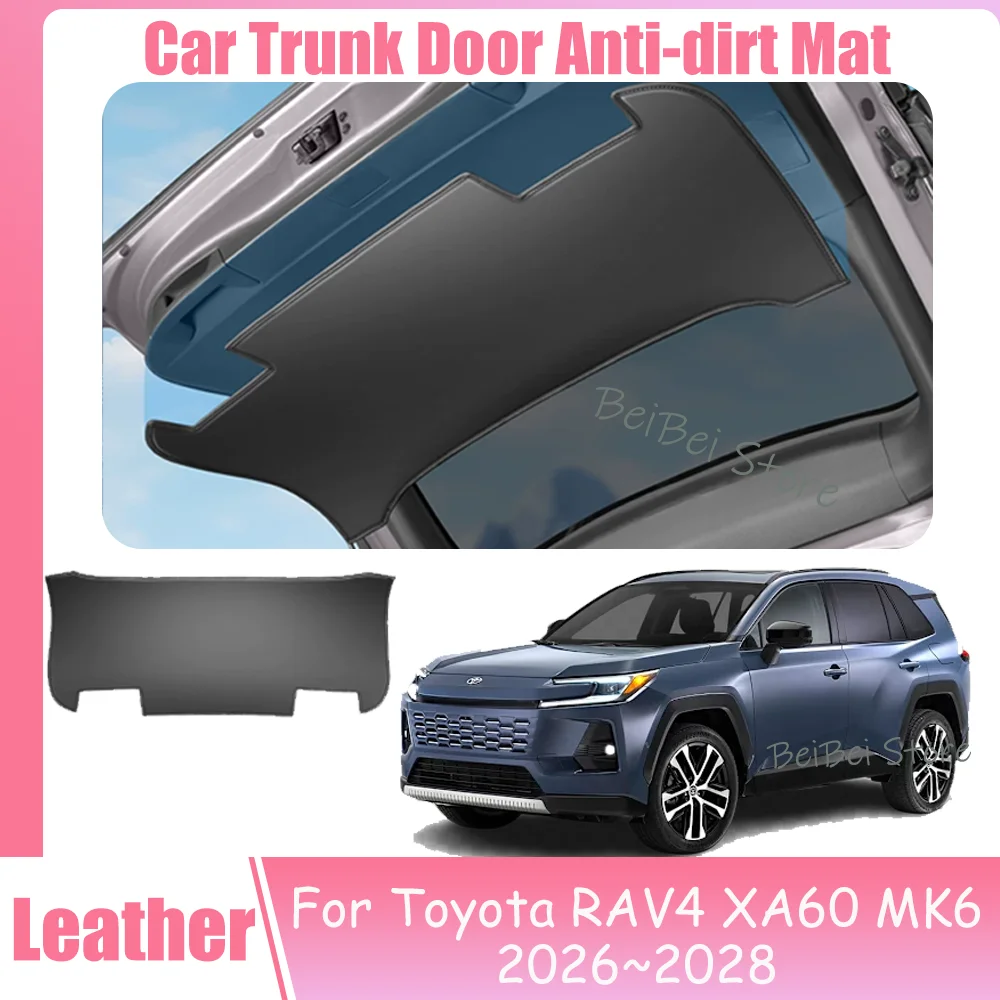 トヨタ-rav4-xa60-mk6-2026～2028-2027用-車のトランクドアマット-レザー製防汚マット-内装保護カバー-アクセサリー
