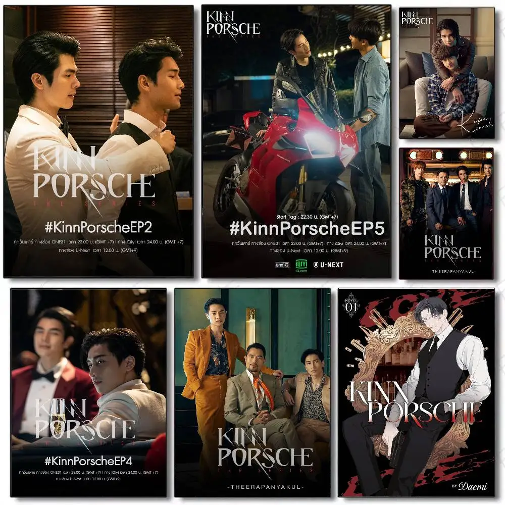 Kinn Porsche TV Series Poster Art Sticky Wall Waterproof Home Living Room Bedroom Bar Aesthetic Decoration