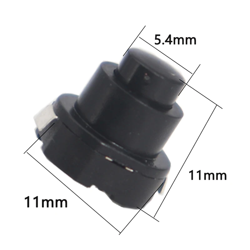【20-5PCS】1010X Small Circular Flashlight Switch Power Supply Button Switch KAN-10A Self-Locking Button Push Button Switch ON-OFF